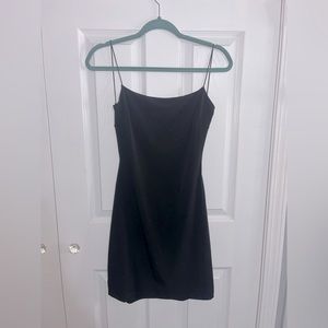 Backless black dress